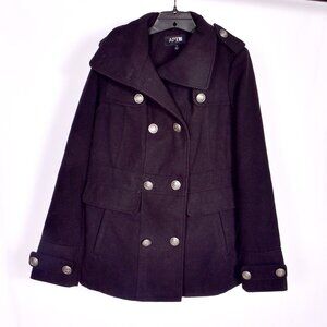Apt. 9 Women's Pea Coat Size Medium Black